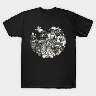 Halloween Clowns Vintage T-Shirt